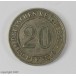 Coin Münze 20 Pfennig 1887 E Kaiserreich J 6 Cu.Ni. Nr. 9977 Sammlerstück