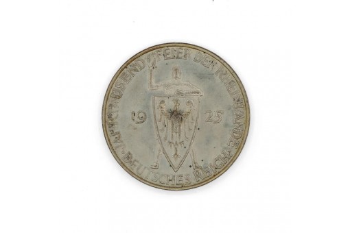 Weimarer Republik 3 Reichsmark 1925 D Rheinlande J. 321 Sammlerstück