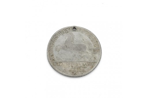 Münzanhänger Braunschweig-Wolfenbüttel 2/3 Taler 1764 Karl I. Charivari Sammler