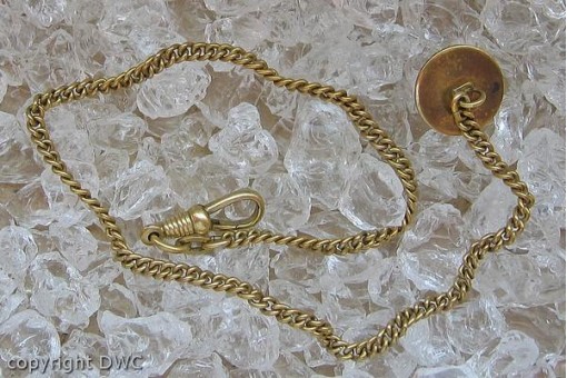 Taschenuhrenkette vergoldet Kette Ketten Uhr Uhren Herren Antik Sammlerstück