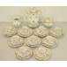 Kaffeeservice original Meissen Porzellan rote Rose für 9 Personen Sammlerstück