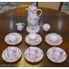 Kaffee Tee Service original Meissen indisch Purpur Porzellan Tassen Sammlerstück