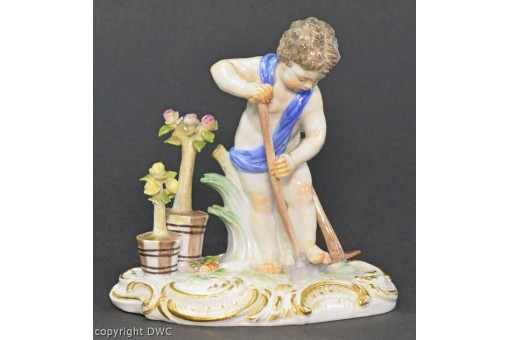 Figur Porzellan die Erde original Meissen 1860-1924 1. Wahl Sammlerstück