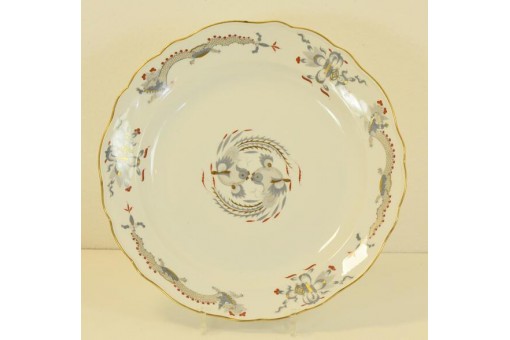 Prunkteller original Meissen Porzellan schwarzer Drache I. Wahl Sammlerstück