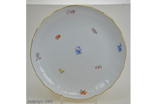 Anbietschale Porzellan original Meissen Streublümchen Goldrand Sammlerstück