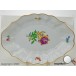 Anbiet Schale Platte original Meissen Marke bunte Blume Porzellan Sammlerstück