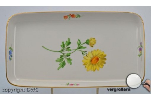 Anbietschale Marke original Meissen Porzellan gelbe Blume Sammlerstück