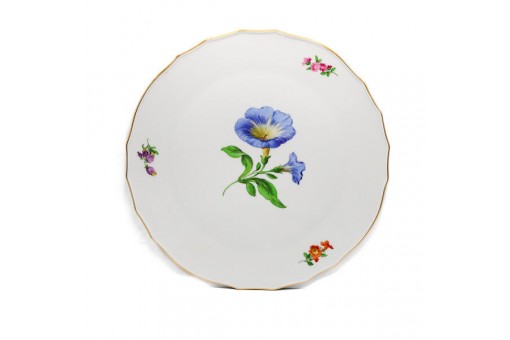 Kuchenplatte Servierplatte original Meissen Porzellan Sammlerstück 34,5 cm.