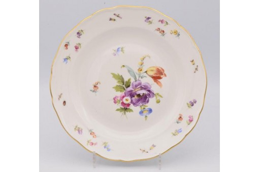 Kuchenteller original Meissen Porzellan Blumen und Insekten 1. Wahl Sammlerstück