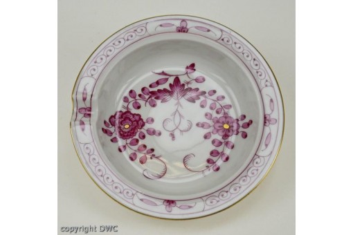 Porzellan original Meissen Aschenbecher indisch Purpur Goldrand Sammlerstück