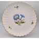 Schale original Meissen Porzellan bunte Blume bestossen 27,5 cm Ø Sammlerstück