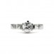 Ring mit Altschliffdiamant Solitär 0,85 ct. 585 Weißgold Gr. 57 Sammlerstück