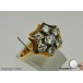 Ring mit Brillanten Brillant Diamanten Antik in14 Kt. 585 Gold 52 Sammlerstück