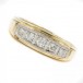 Ring mit Diamanten 0,4 ct in 14 Kt 585 er Gold antik Ringe 58 Sammlerstück