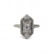Art déco Ring mit Altschliffdiamant 0,15 ct. in 585 Gold Gr. 50 Sammlerstück