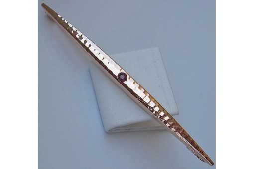 Brosche Nadel mit Rubin in aus 14 Kt. 585 er Gold antik Sammlerstück