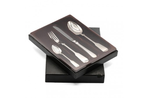 Silberbesteck 4 tlg. Robbe & Berking Spaten in 800 Silber neu und unbenutzt Box