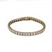 Armband mit 42 Kristallen in 8 Kt. 333 Gelbgold Länge 19 cm
