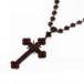 Kette mit Granate und Kreuz Tracht Länge: 45 cm antik Sammlerstück