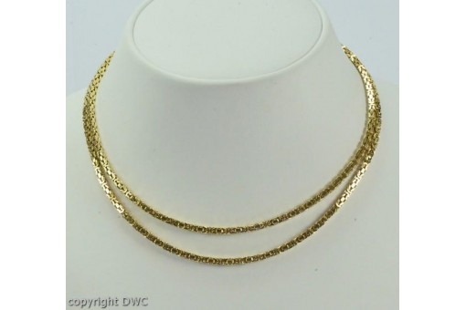 Königs Kette im Königsdesign 14 Kt 585 Gold Hals ketten 85 cm 
