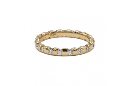 Memoryring WEMPE mit 0,786 ct. Brillanten in 18 Kt. 750 Gold Gr. 59 Zertifikat