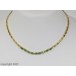 Hals Kette Collier mit Smaragd Brillant 18 Kt. 750 er Gold 42 cm Diamant 