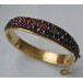 Armreif mit Granate antik Granatarmreif Trachten 18 Kt. 750 er Gold Damen