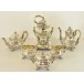Kaffee Tee Service T.B. Starr New York 925 Silber antik 6,3 kg Stövchen RAR 