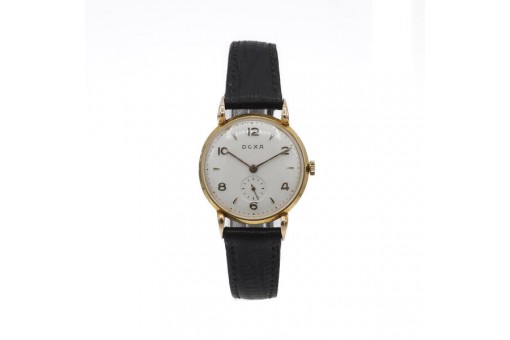 Damen Armbanduhr DOXA Handaufzug in 18 Kt  750 Gold antik DAU