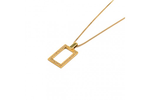 Anhänger mit 34 Brillanten 0,17 ct. Jette Joop mit original Kette 750 Gold 45 cm