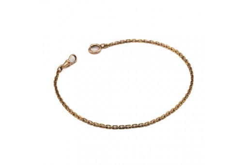 Taschenuhrkette Ankerkette pocket watch chain in 14 Kt 585 er Gold 27 cm