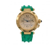 Cartier Pasha 38mm 18 Kt. 750 Gelbgold Automatic 1993 - Box & Papiere