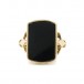 Ring Herrenring mit Onyx Siegelring in 18 Kt. 750 Gelbgold Gr. 59 Sammlerstück