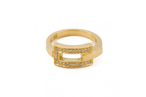Jette Joop Ring mit 25 Diamanten Brillanten 0,20 ct. in 18 Kt. 750 Gold Gr. 58