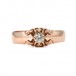 Ring Diamant Brillant Solitär 0,25 ct in 585 14 kt Rose Gold Sammlerstück Gr.66