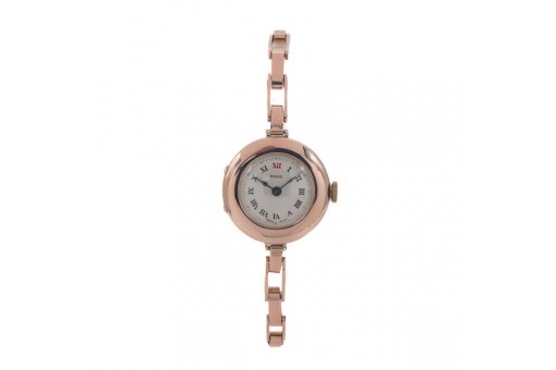 Armbanduhr ROLEX Britannic in 9 kt. 375 Rosegold Handaufzug um 1910 Sammlerst&uuml;ck