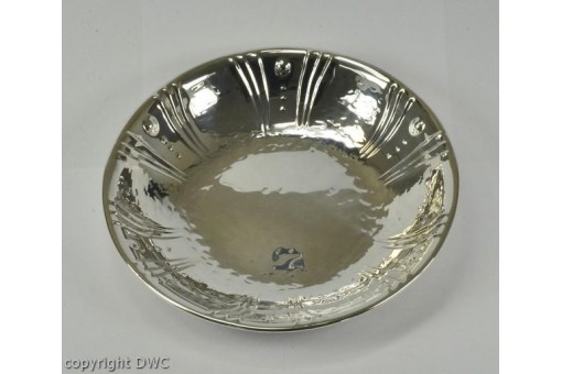 Anbietschale Schale geh&auml;mmert 800 er Silber Schalen um 1970 Sch&uuml;ssel 