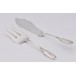 Fisch Vorlegebesteck 2 tlg. 800 Silber antik Perlrand fish cutlery silver