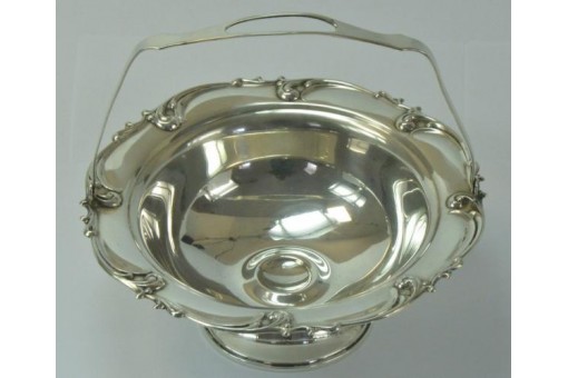 Anbiet Schale Korb Bowle Box aus 925 er Sterling Silber K&ouml;rbchen Gef&auml;ss