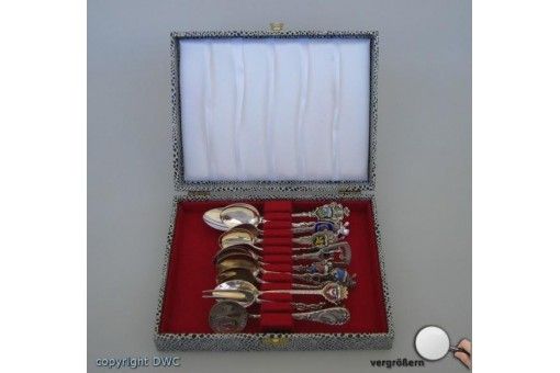 Wappenl&ouml;ffel Zierl&ouml;ffel Silberne L&ouml;ffel Antike Silber antik antiker silberner 