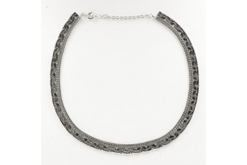 Collier Hals Kette in aus 925 er Sterling Silber silver chain L&auml;nge 43 - 49 cm