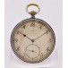 Taschenuhr KOCH guillochiert und emailliert extra flach in 18 Kt. 750 Gold