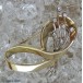 Ansteck Nadel Brosche mit Diamanten Brillant Brillanten in 14 Kt. 585 er Gold 