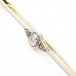 Brosche Ansteck nadel mit Altschliff Diamanten in aus 14 Kt. 585 Gold Edel