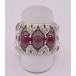 Ring mit Rubin Brillant Diamant Rubine Brillanten in 18 750 Gold Grösse 55 