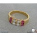 Ring in 750 er 18 Gold mit Brillanten Brillant Rubin Diamant Rubinen 52 RAR