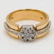 Ring mit Brillanten Diamanten in aus 585 er 14 kt Gold Grösse 57 Top