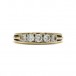 Ring mit 5 Brillanten Diamanten 0,72 ct in 14 Kt 585 Gold 55