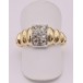 Ring mit 6 Altschliff diamanten 0,5 ct. in 14 Kt. 585 Gold antik 55 Sammlerstück