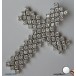 Anhänger mit Kristall Kreuz Kreuze aus 18 Kt 750 Gold exquisit 